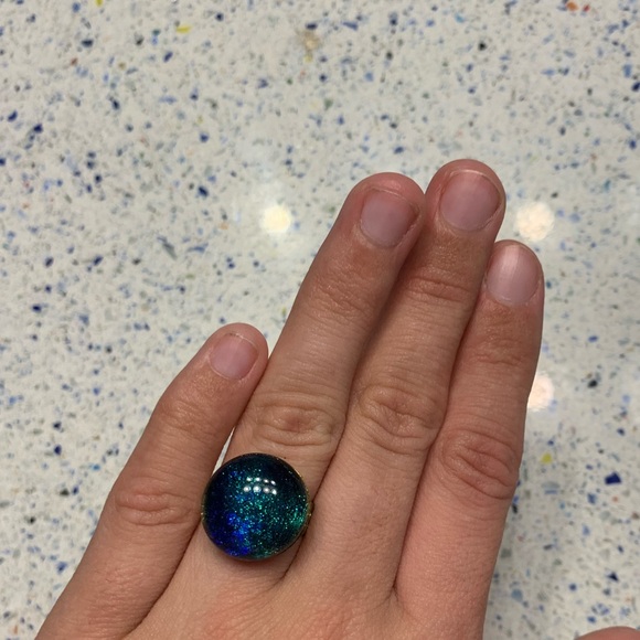 GALAXY FESTIVAL ROUND CABOCHON RING - Picture 1 of 2